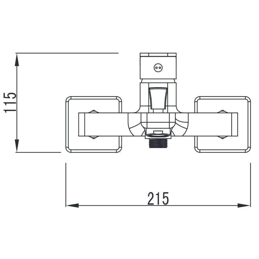 Wellis Cosmo kád csaptelep, 21,5x17,9x11,5 cm (ACS0204)