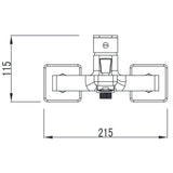 Wellis Cosmo kád csaptelep (21,5x17,9x11,5)-1