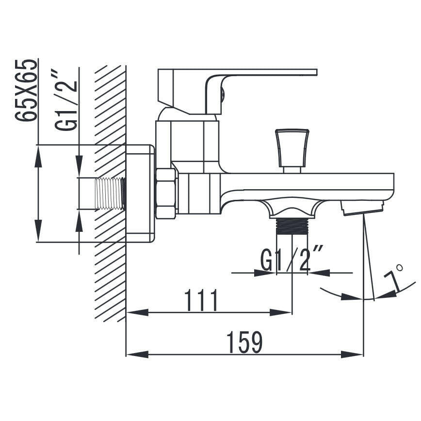 Wellis Cosmo kád csaptelep (21,5x17,9x11,5)-2