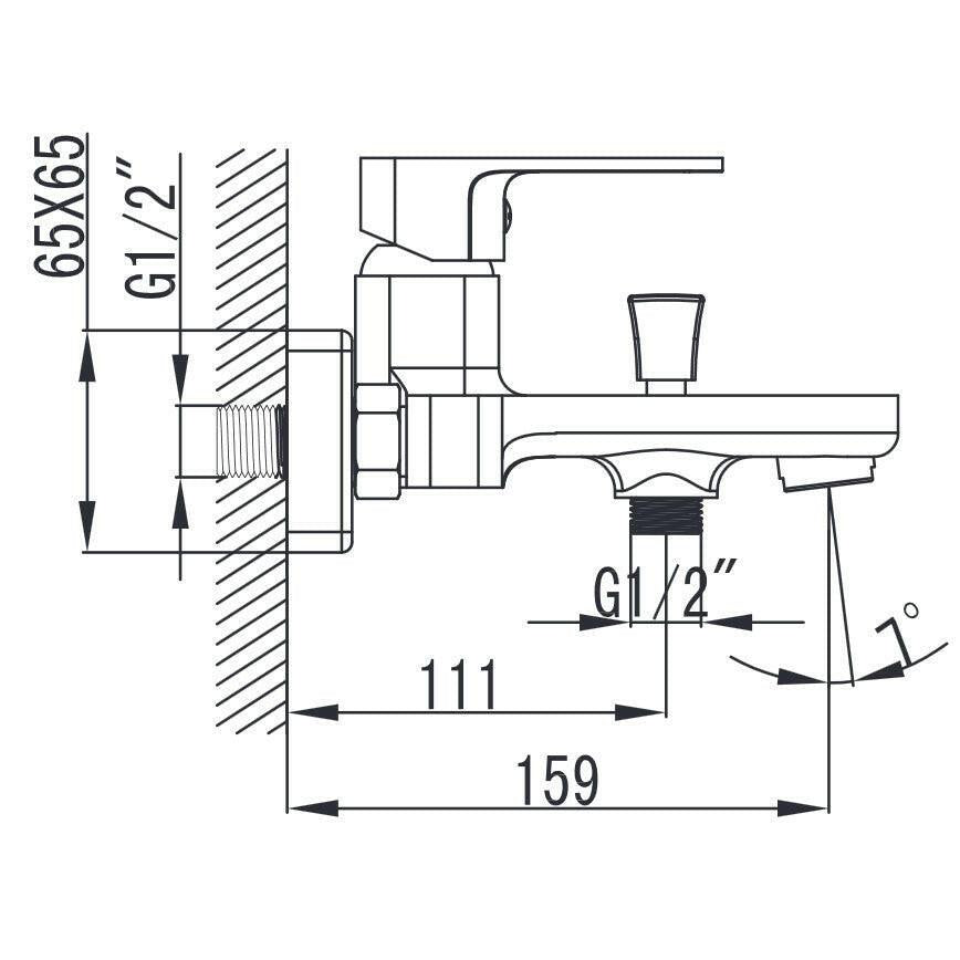 Wellis Cosmo kád csaptelep, 21,5x17,9x11,5 cm (ACS0204)