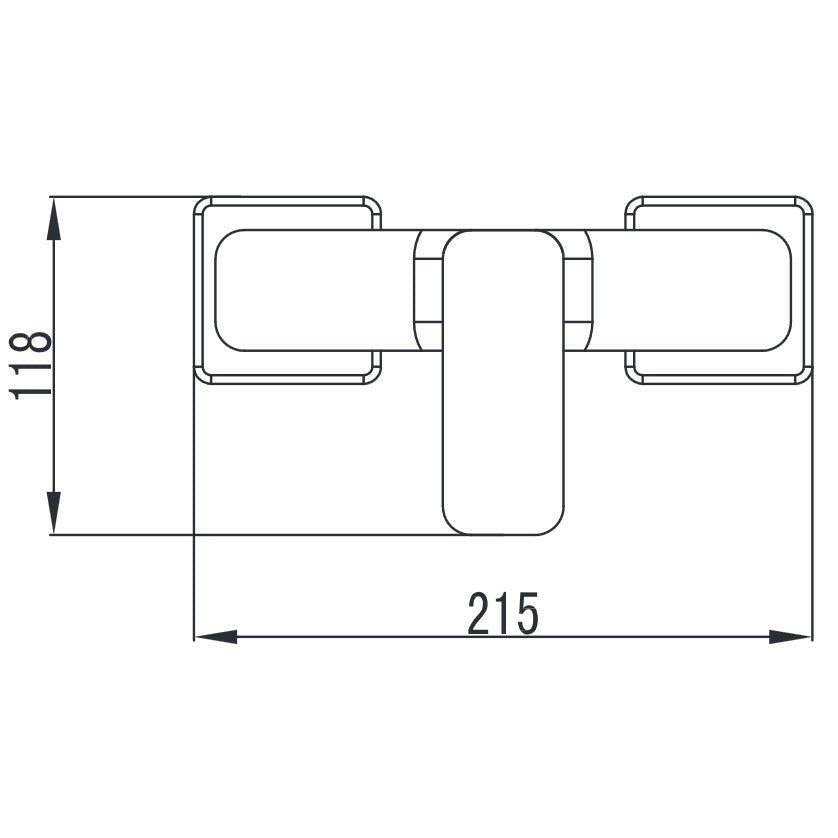 Wellis Cosmo zuhany csaptelep, 21,5x12,5x11,8 cm (ACS0206)