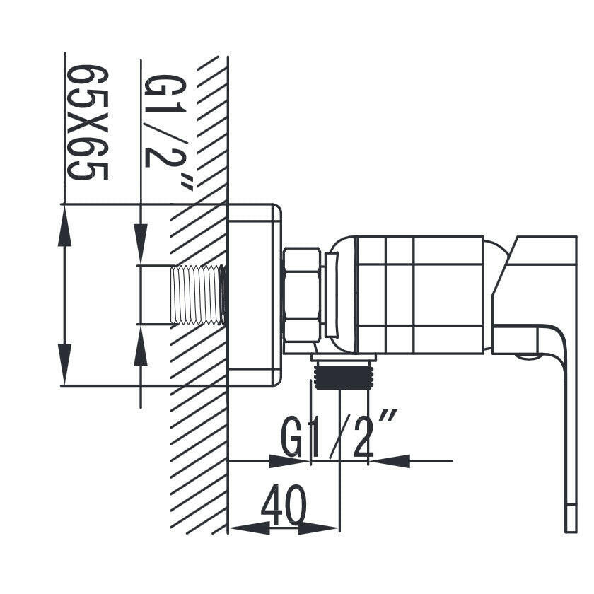 Wellis Cosmo zuhany csaptelep (21,5x12,5x11,8)-3