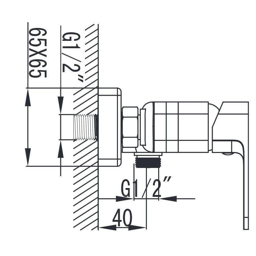 Wellis Cosmo zuhany csaptelep, 21,5x12,5x11,8 cm (ACS0206)