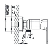 Wellis Cosmo zuhany csaptelep (21,5x12,5x11,8)-3