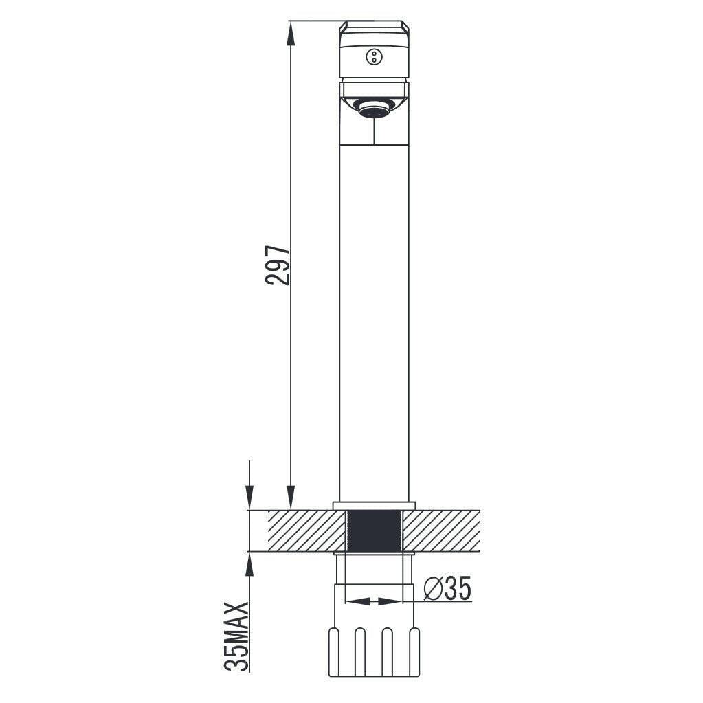 Wellis Asti mosdó magas csaptelep, 29,7 cm (ACS0208)