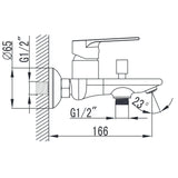 Wellis Asti kád csaptelep (21,5x18,3x16,6)-1