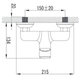 Wellis Asti zuhany csaptelep (21,5x13,4)-2