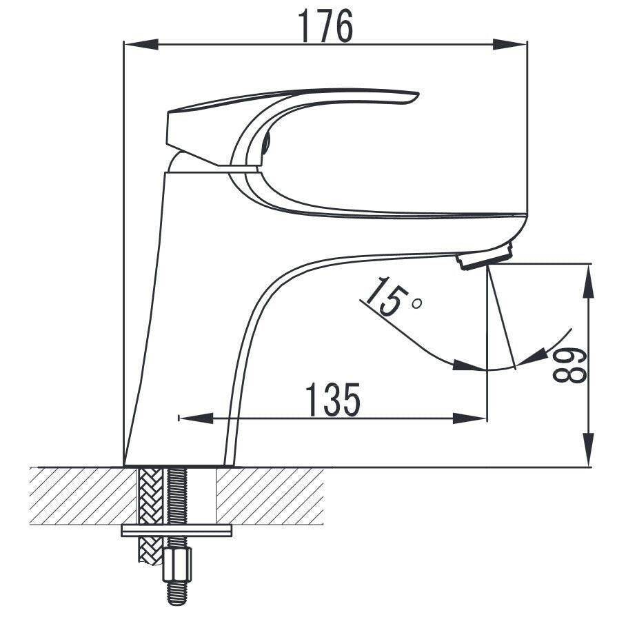 Wellis Bellini mosdó csaptelep, 16,5x17,6 cm ( ACS0212 )