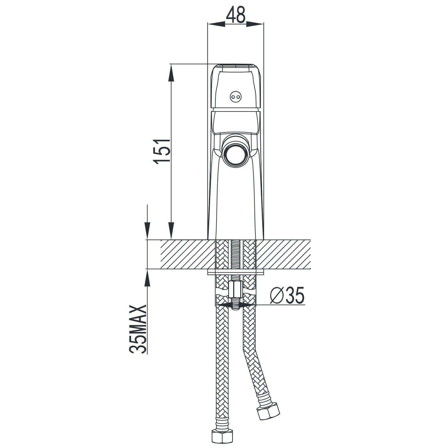 Wellis Bellini bidé csaptelep (15,1x4,8)-2