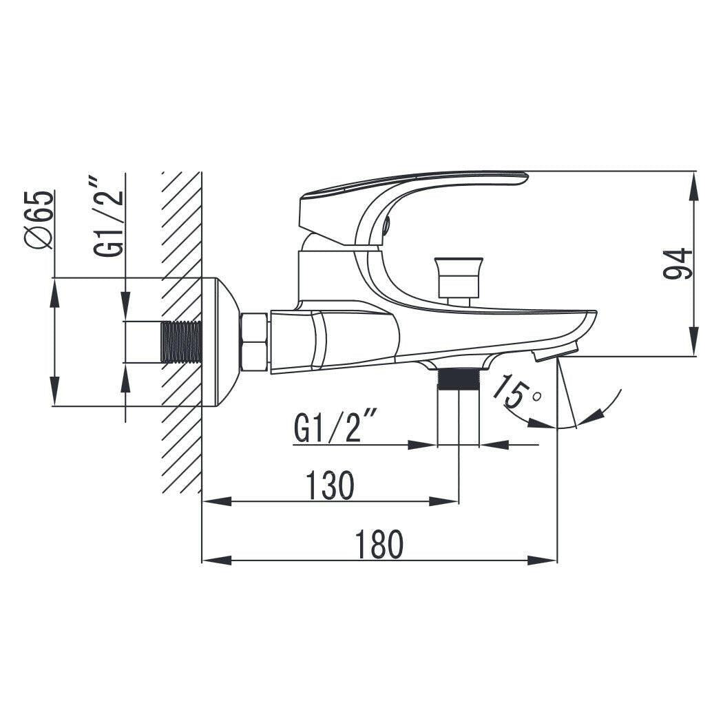 Wellis Bellini kád csaptelep, 21,5x20x9,4 cm (ACS0214)