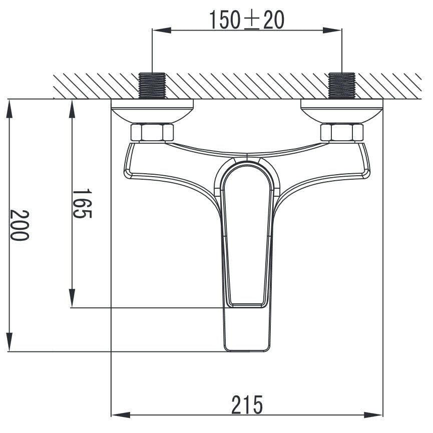 Wellis Bellini kád csaptelep, 21,5x20x9,4 cm (ACS0214)