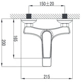 Wellis Bellini kád csaptelep (21,5x20x9,4)-2