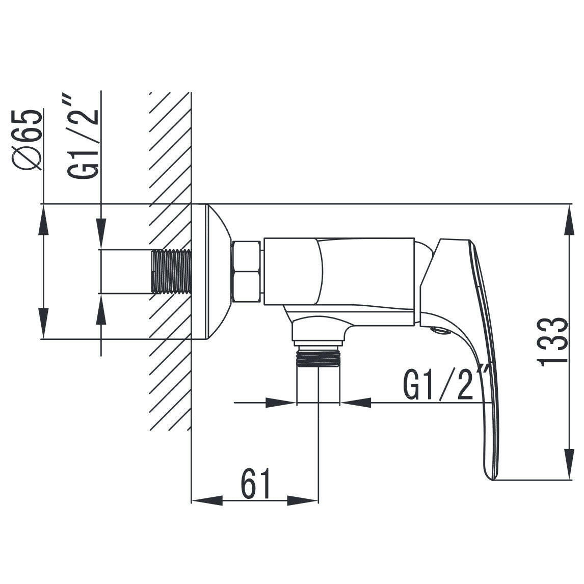 Wellis Bellini zuhany csaptelep (21,5x14,8x13,3)-1