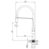 Wellis Fizz mosogató csaptelep (10x47x25)-2