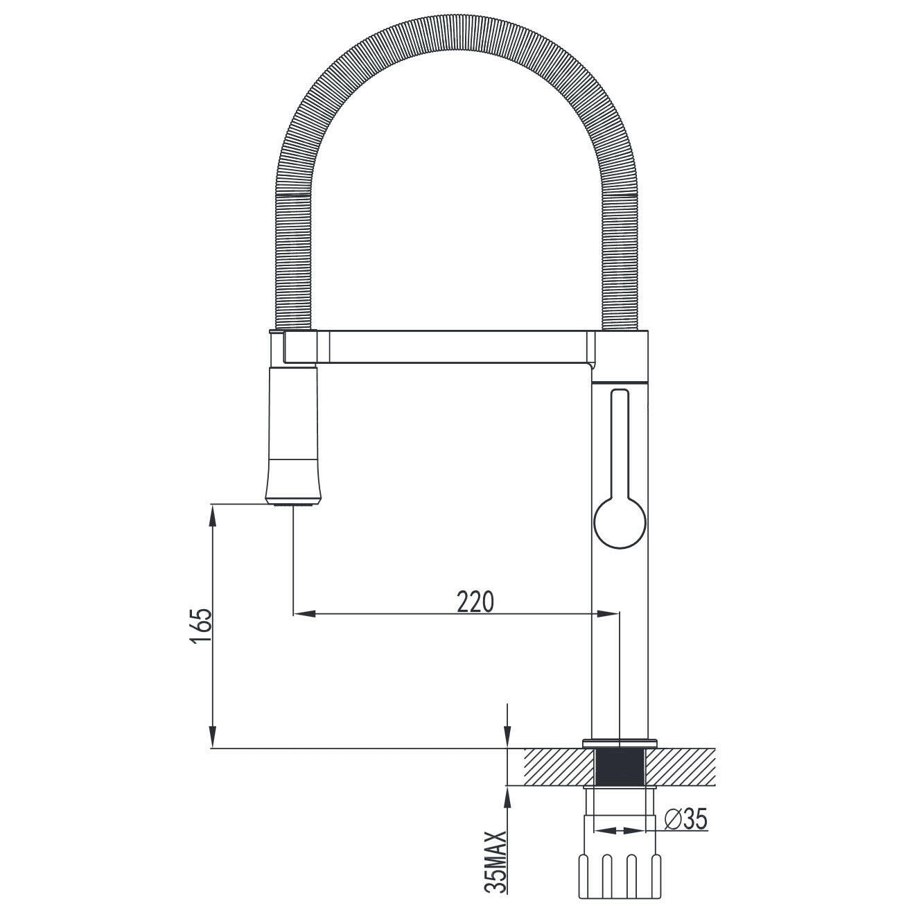 Wellis Spring mosogató csaptelep (10x50x26)-2