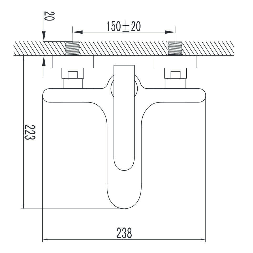 Wellis Rundo kád csaptelep (23,8x22,3)-1