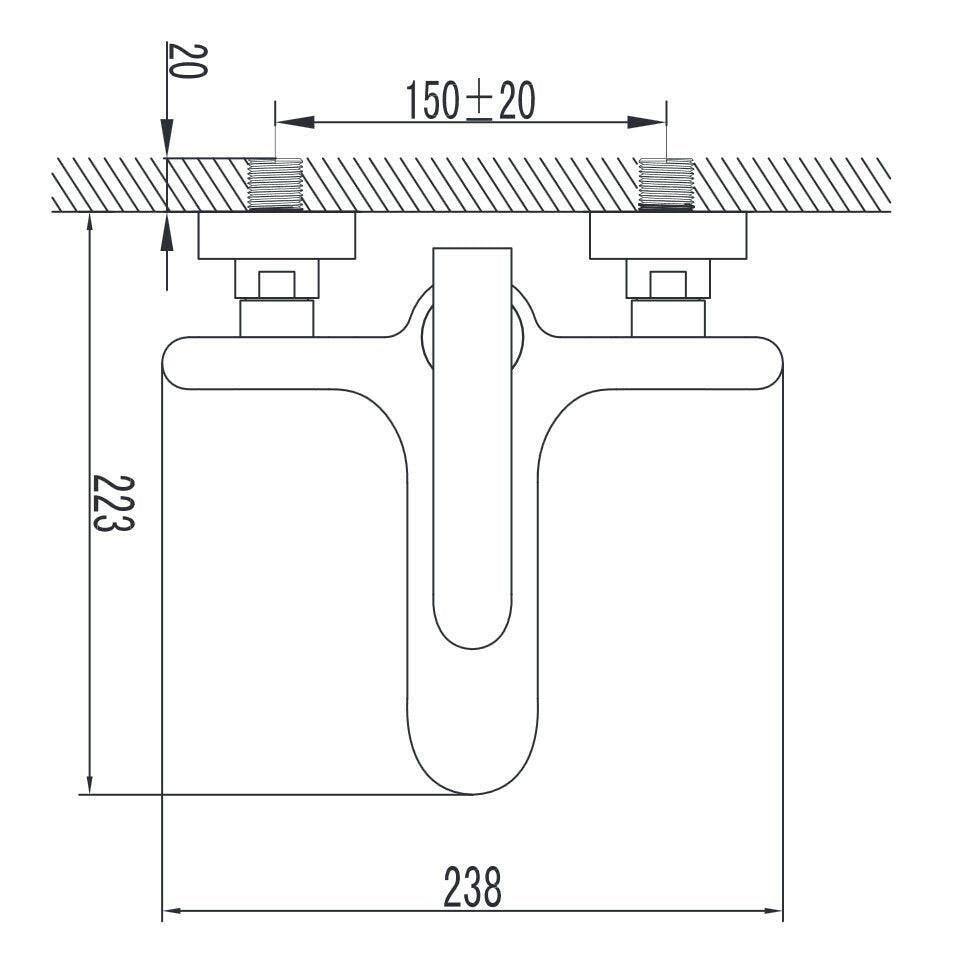 Wellis Rundo kád csaptelep, 23,8x22,3 cm (ACS0218)
