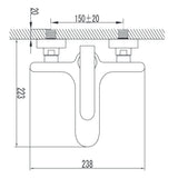 Wellis Rundo kád csaptelep (23,8x22,3)-1