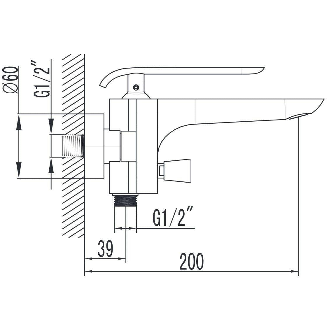 Wellis Rundo kád csaptelep, 23,8x22,3 cm (ACS0218)
