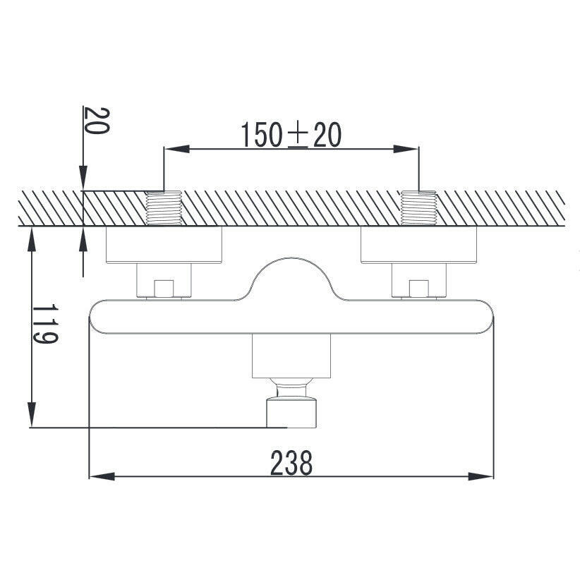 Wellis Rundo zuhany csaptelep (23,8x11,9)-1