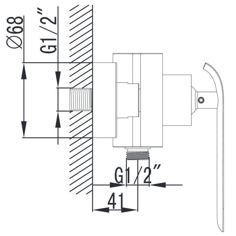 Wellis Rundo zuhany csaptelep (23,8x11,9)-2