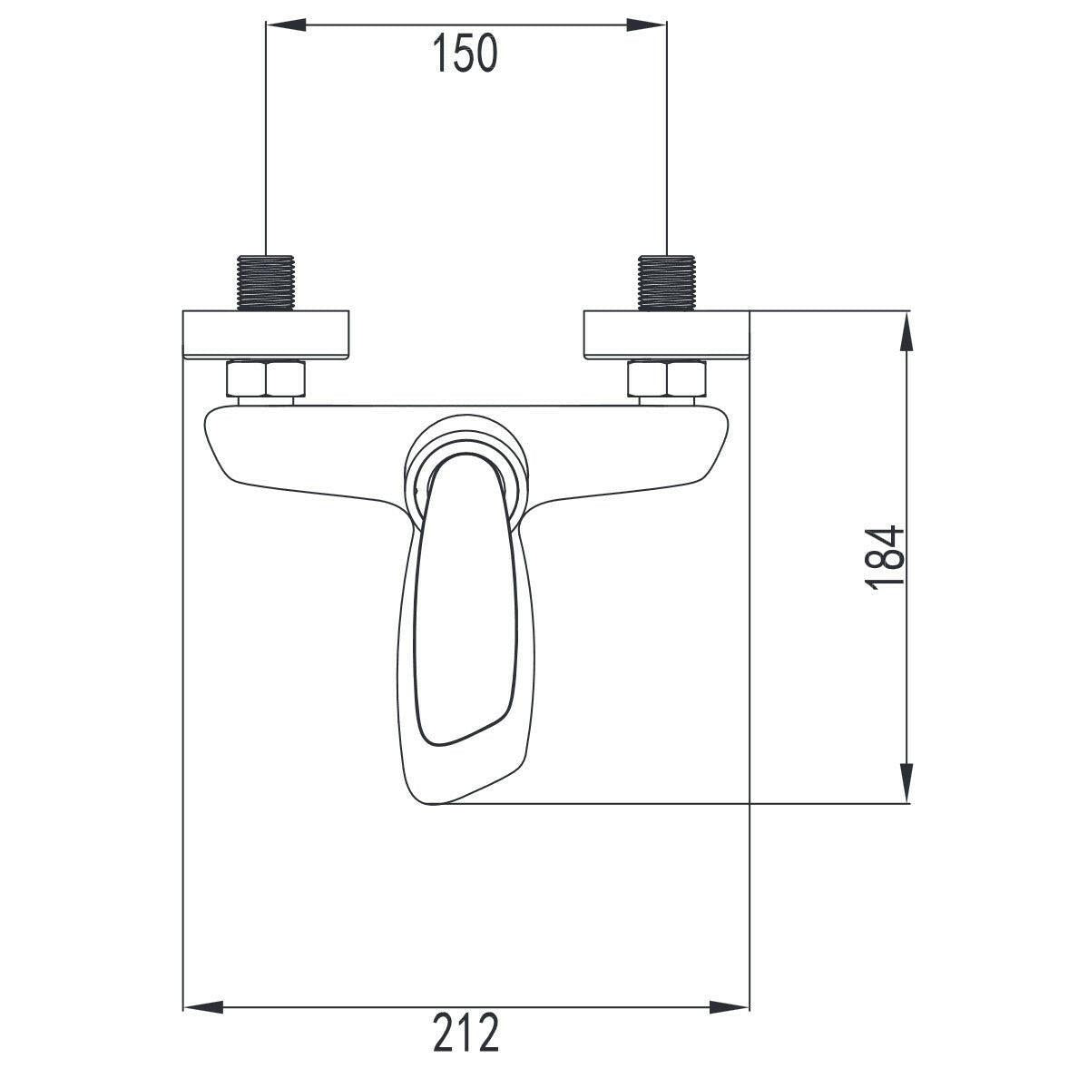 Wellis Diablo kád csaptelep, 10,1x18,5x9,5 cm (ACS0222)