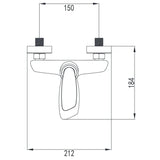 Wellis Diablo kád csaptelep (10,1x18,5x9,5)-1