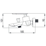 Wellis Diablo kád csaptelep (10,1x18,5x9,5)-2