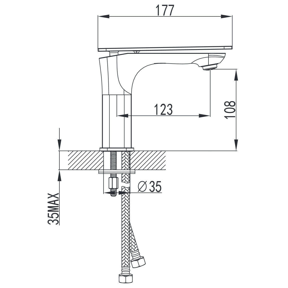 Wellis Faust mosdó csaptelep (13,8x4,5)-1