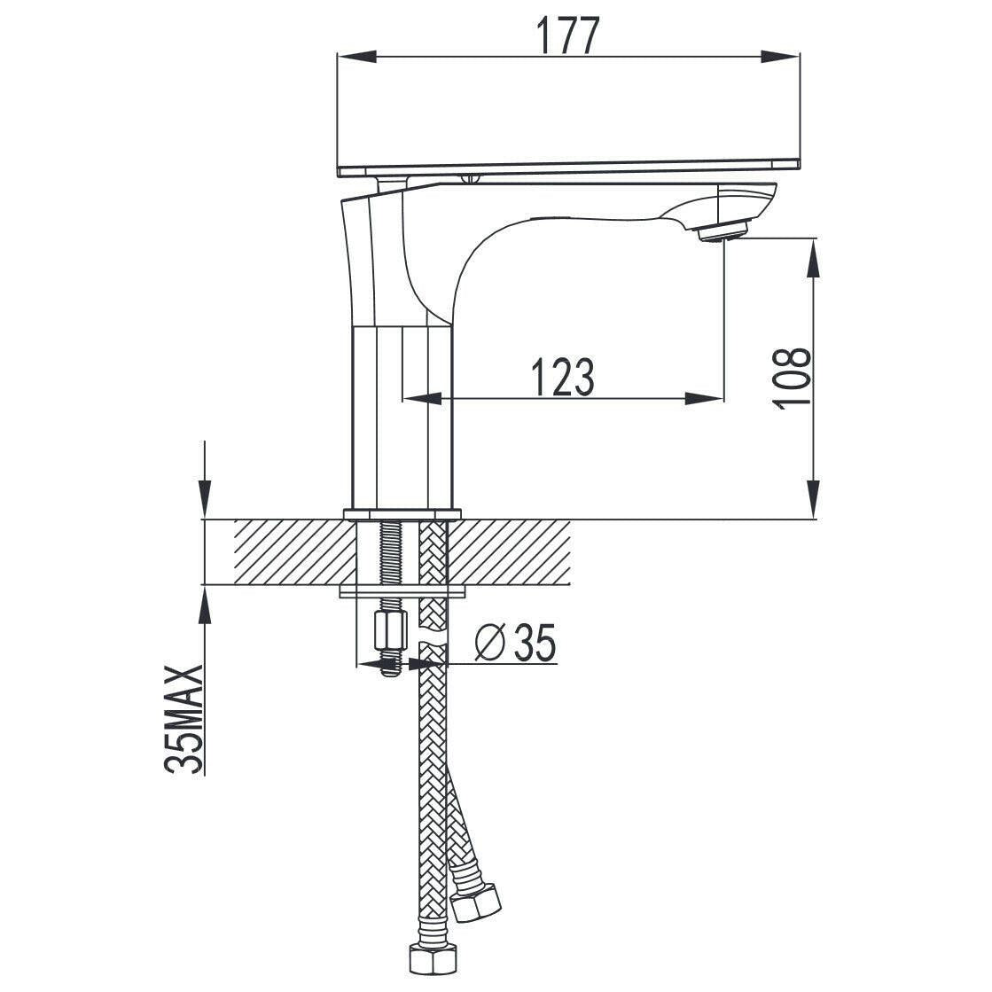 Wellis Faust mosdó csaptelep, 13,8x4,5 cm (ACS0223)