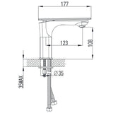 Wellis Faust mosdó csaptelep (13,8x4,5)-1