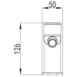 Wellis Faust bidé csaptelep, full króm (12,6x14,7x5)-2