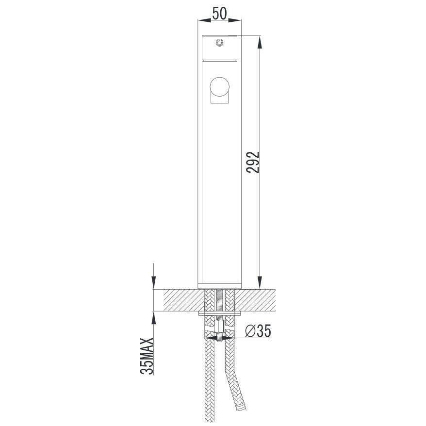Wellis Comino mosdó csaptelep magas, 29,2 cm (ACS0263)