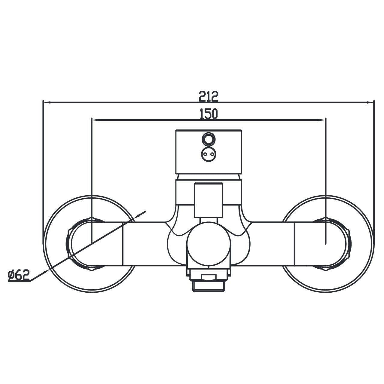 Wellis Comino kád csaptelep, 21,2x18,2x10,2 cm (ACS0266)