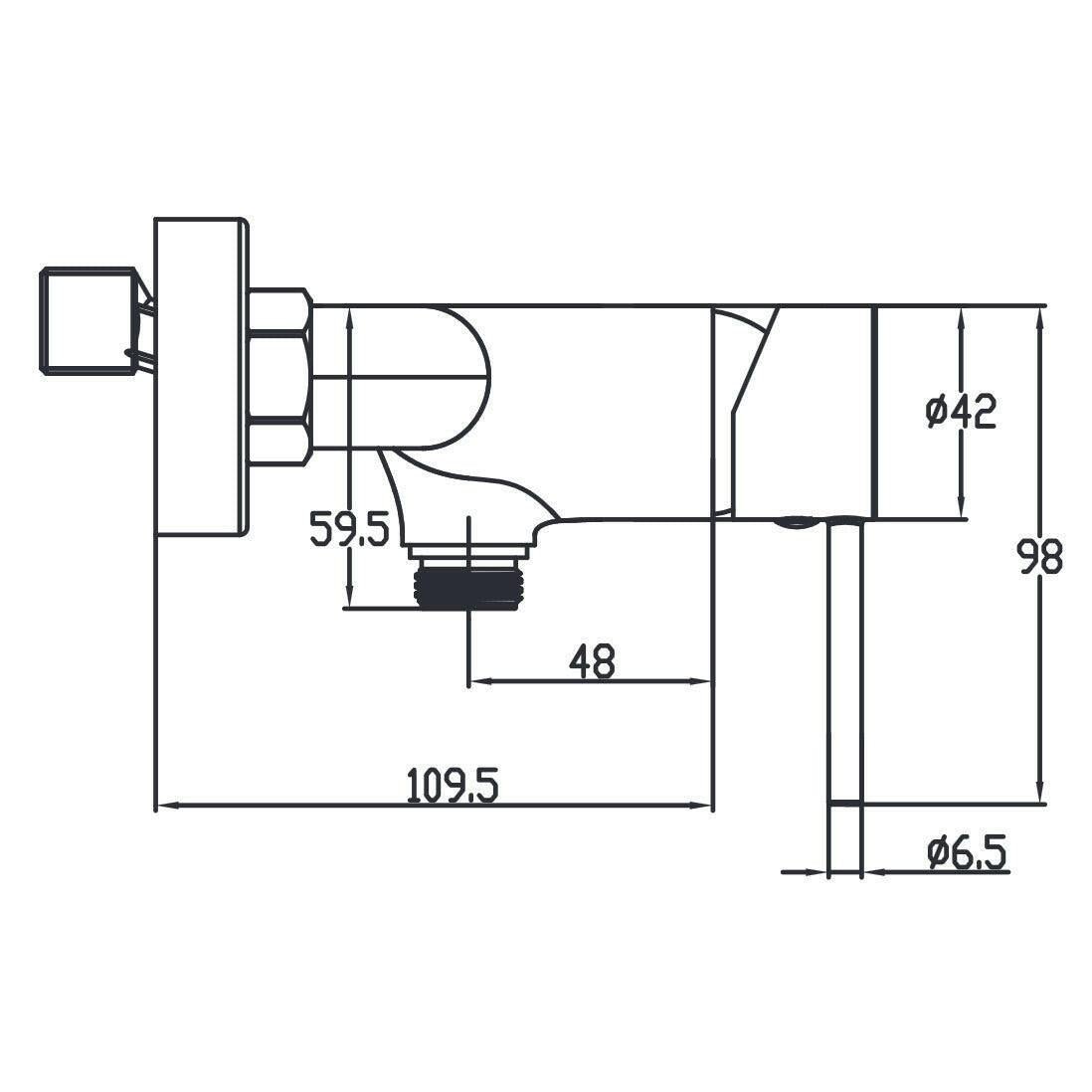 Wellis Comino zuhany csaptelep, 21,2x18x10,8 cm (ACS0267)