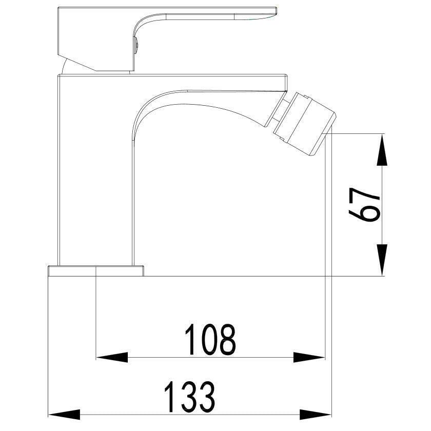 Wellis Mamba bidé csaptelep, 12,7 cm (ACS0270)