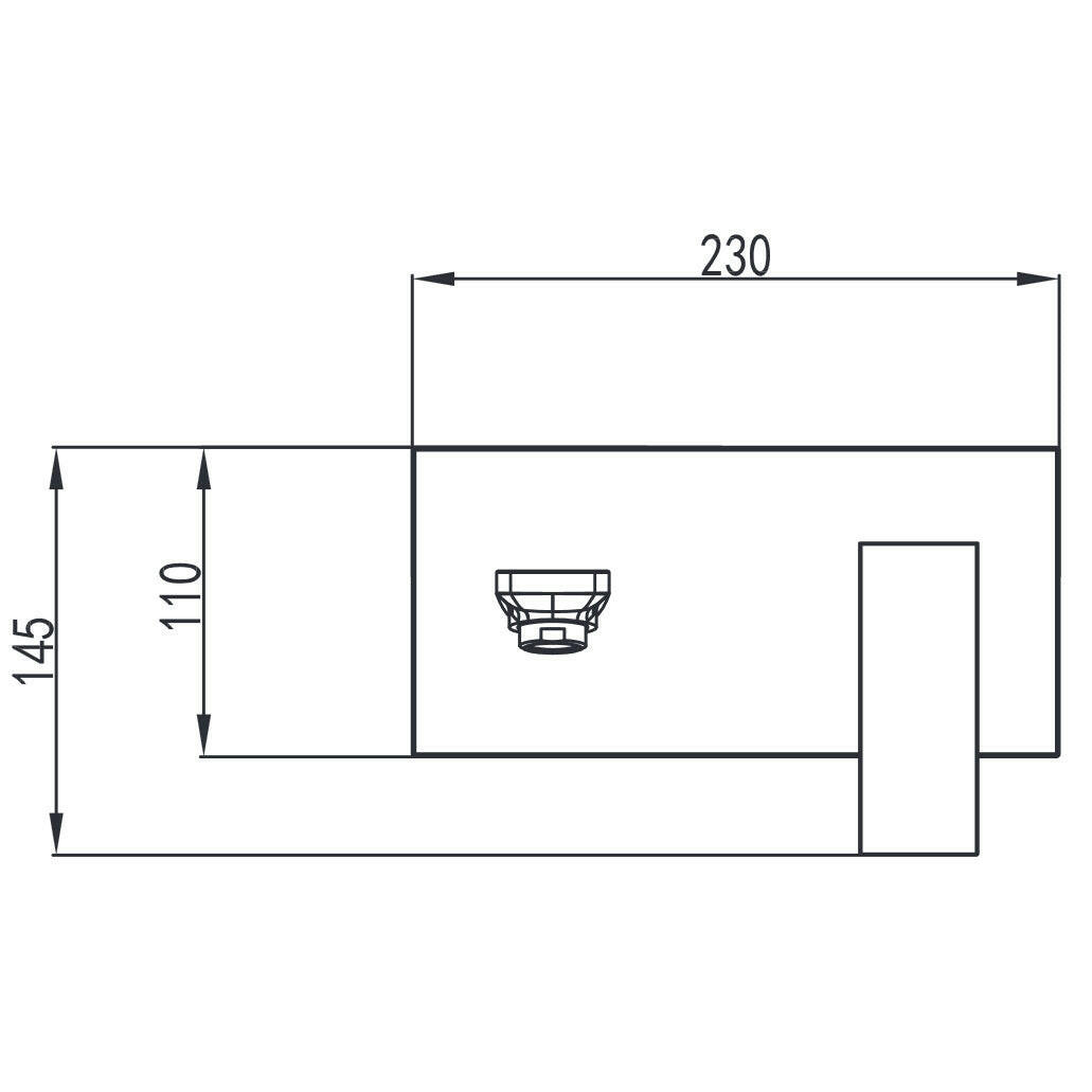 Wellis Mamba mosdó csaptelep fali (23x11x20)-1