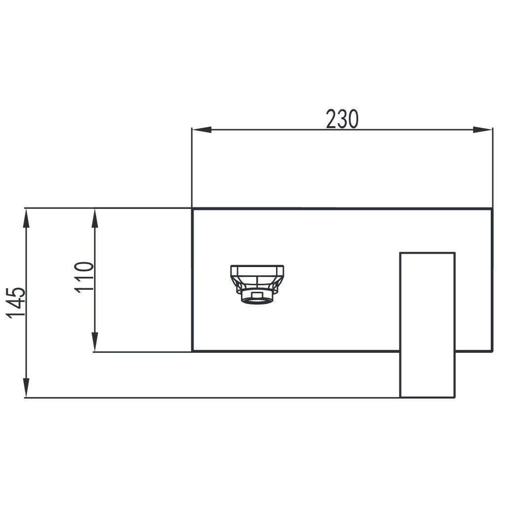 Wellis Mamba mosdó csaptelep fali, 23x11x20 cm (ACS0271)