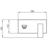 Wellis Mamba mosdó csaptelep fali (23x11x20)-1