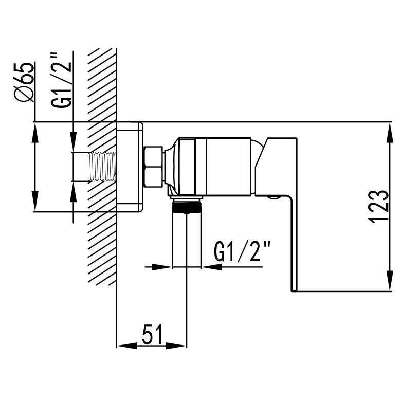 Wellis Mamba zuhany csaptelep, 21,5x13x12,3 cm (ACS0273)