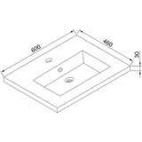 Wellis Blondie 60 mosdó (60x46x3/15,5)-2