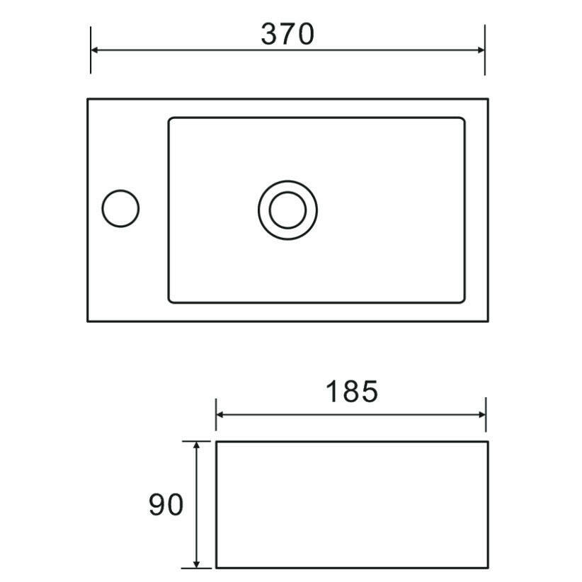 Wellis Santorini mosdó balos (37,5x18,5x9)-1