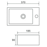 Wellis Santorini mosdó jobbos (37,5x18,5x9)-1