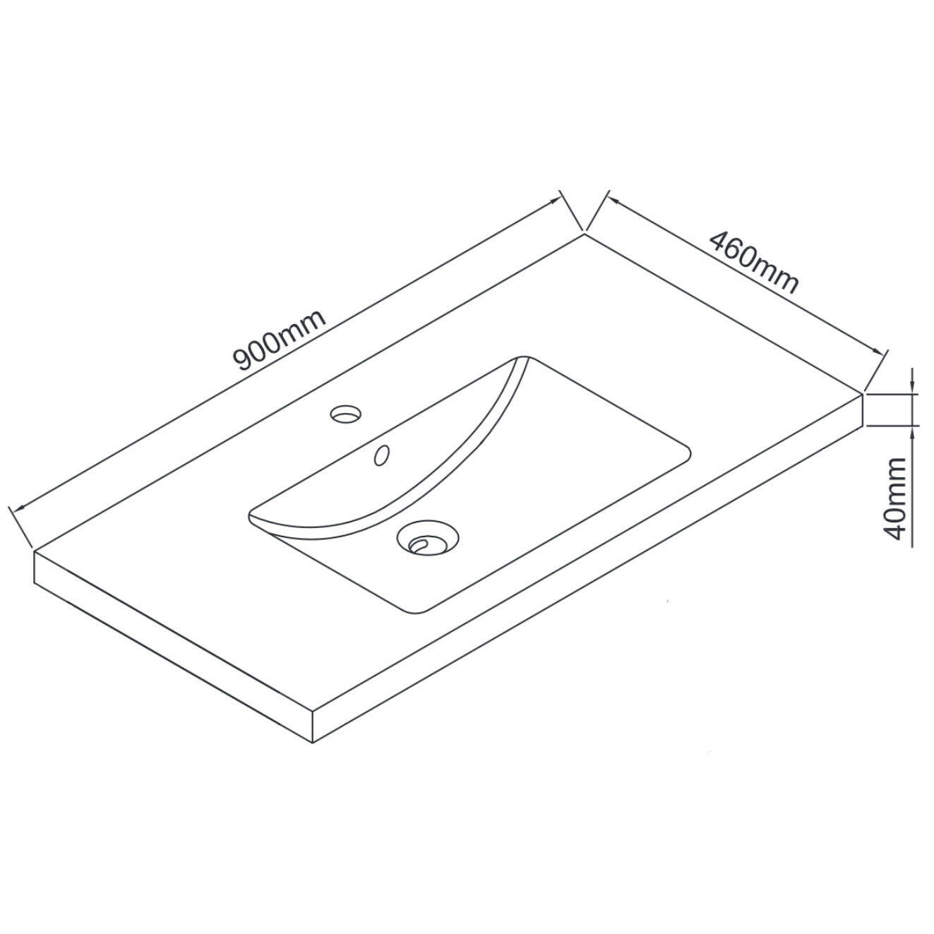 Wellis Soria mosdó (90x46x4/16)-2