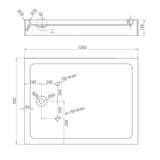 Wellis Zuhanytálca szögletes magas 120x90x15 (120x90x13,5)-1