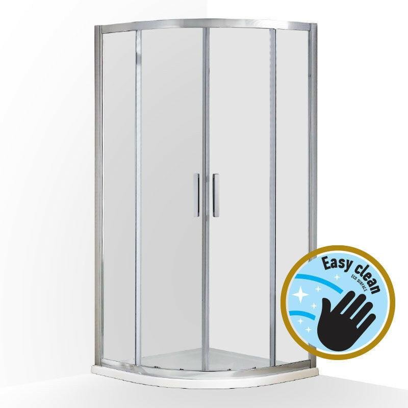 Wellis Aquarius 90 két tolóajtós íves kabin Easy Cleannel 90x90x190 cm (WC00472)