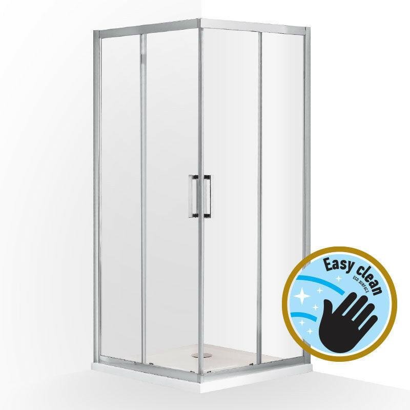 Wellis Apollo 90 két tolóajtós szögletes kabin Easy Cleannel, 90x90x190 cm (WC00474)