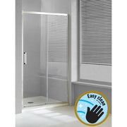 Wellis Premier tolóajtós zuhanyfal Easy Cleannel (100x190) ( WC00475 )
