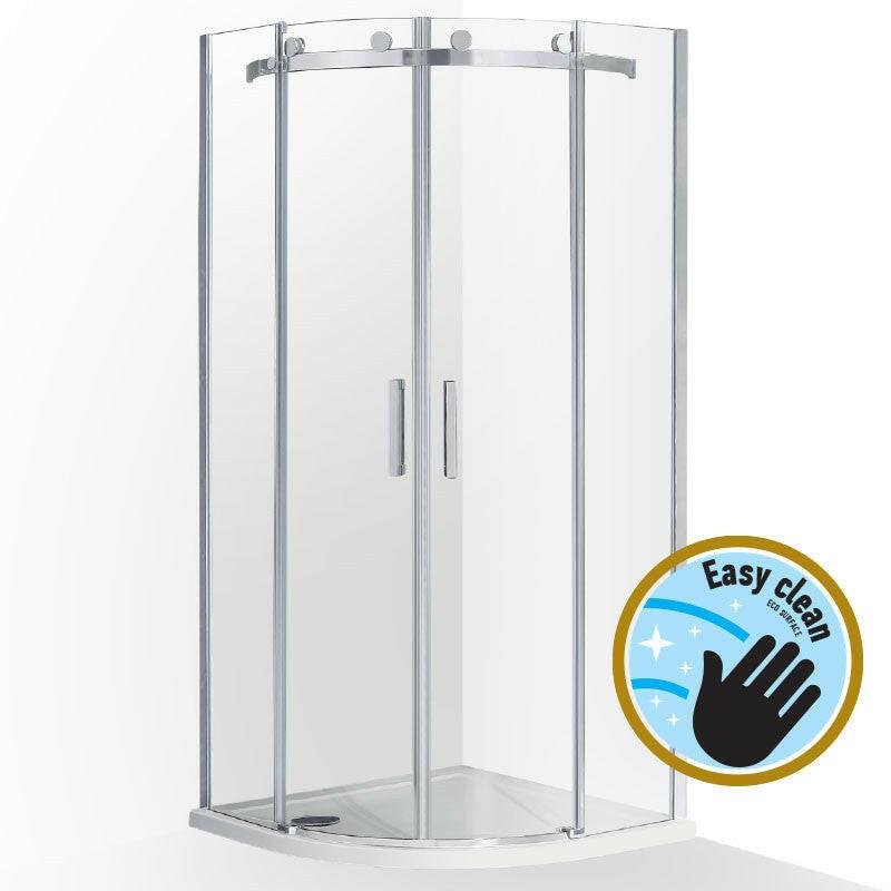 Wellis Virgo két tolóajtós íves kabin Easy Cleannel, 90x90x195 cm (WC00476)