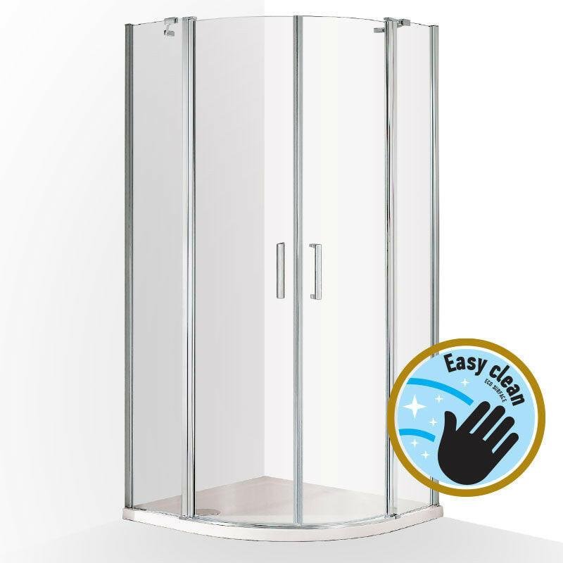 Wellis Scorpio két nyílóajtós íves kabin Easy Cleannel, 90x90x190 cm (WC00478)